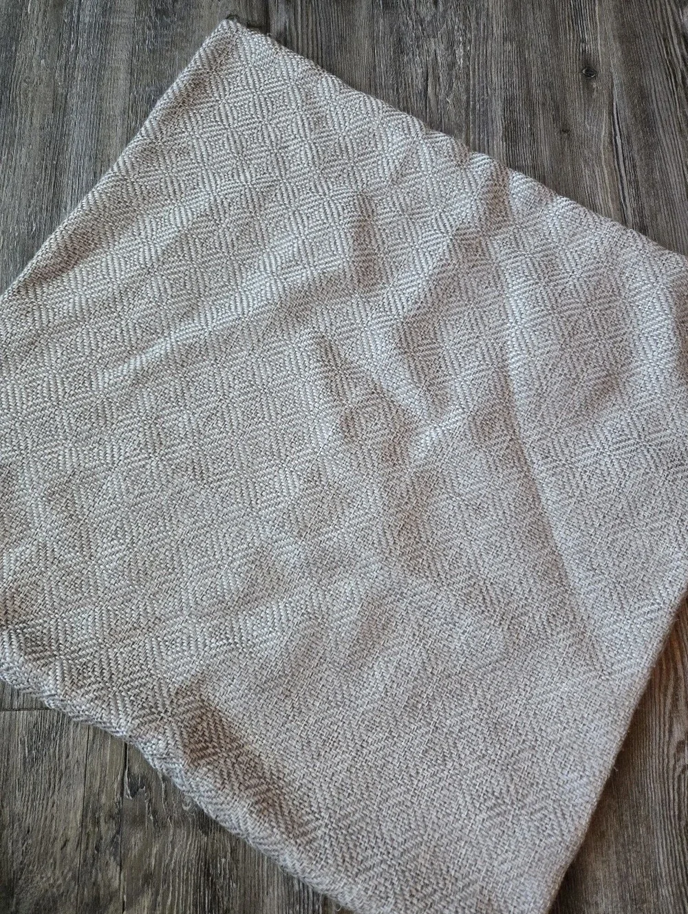 Textured Light Gray Pillow Cover
